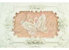 Butterfly Embroidery Venice, 7.5x 5 cm -  (Pack of 5)